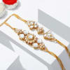 Kundan And Pearl Rakhi (Set of 2) Online