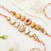 Kundan And Pearl Rakhi (Set of 2) Online