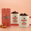 Kundan Bhaiya Bhabhi Rakhi Set With Mugs And Chocolates Online