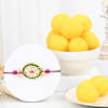 Kundan Charm Rakhi Gift Combo Online