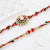 Gift Kundan Lotus Rakhi Hamper