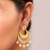 Kundan Pearl And CZ Earrings Online