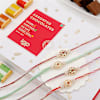 Kundan Rakhi Set Of 4 And Assorted Chocolates Online