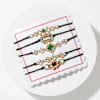 Buy Kundan Rakhis With Dry Fruits