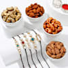 Kundan Rakhis With Dry Fruits Online