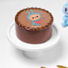 Shop Labubu Love Chocolate Photo Cake - Blue - Half kg