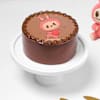 Labubu Love Chocolate Photo Cake - Pink Online