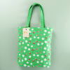 Gift Ladybugs Print Canvas Tote Bag - Green