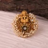 Gift Lakshmi Antique Gold Finish Adjustable Ring