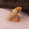Buy Lakshmi Antique Gold Finish Adjustable Ring