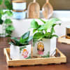 Gift Lakshmi Ganesha Ceramic Planters (Set of 2)