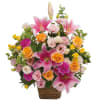 Large arrangement of multicolored flowers Online