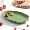 Large Green Ceramic Leaf Platter Online