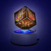 Laxmi - Ganesh Picture on Rotating LED Crystal Cube Online