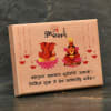 Gift Laxmi Ganesha Customized Wooden Frame for Diwali