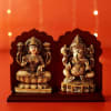 Buy Laxmi Ganesha Idols with Designer Diya in Gift Box