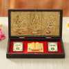 Laxmi-Ganesha, Saraswati with Charan Paduka in Box Online