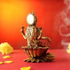 Shop Laxmi Mata idol in Rustic Gold Finish