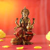 Laxmi Mata idol in Rustic Gold Finish Online