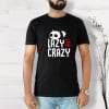 Lazy But Crazy Half Sleeve Men's T-Shirt - Black Online