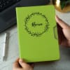 Buy Leafy Personalized Green Diary