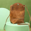 Shop Leather Sling Bucket Bag for Women