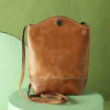 Leather Sling Bucket Bag for Women Online