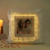 Gift LED Personalized Cushion with Pink Blooms