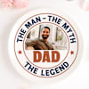Gift Legendary Dad Personalized Ceramic Plate