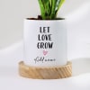 Buy Let Love Grow - Snake Plant With Pot - Personalized