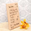 Gift Letter Style Customized Wooden Plaque for Sister