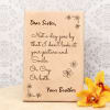 Letter Style Customized Wooden Plaque for Sister Online