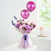 Lilac Floral Dreams And Balloons Online