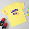 Shop Little Bro Personalized Kids T-shirt - Yellow