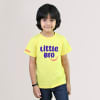 Little Bro Personalized Kids T-shirt - Yellow Online