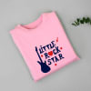 Gift Little Rock Star Personalized T-Shirt for Kids - Pink