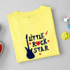 Gift Little Rock Star Personalized T-Shirt for Kids - Yellow