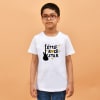Little Rock Star White T-Shirt for Boys Online