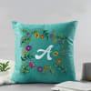 Gift Little Things - Velvet Cushion - Personalized - Turqousie