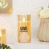 Shop Live Laugh Love Gold LED Candles - Set Of 3