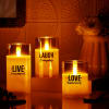 Shop Live Laugh Love Personalized LED Candles - Set Of 3