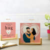 Long Distance Hug Couples Sandwich Photo Frame Online