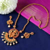 Lord Ganesha Design Temple Jewellery Set Online