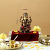 Gift Lord Ganesha Idol Sitting on Lotus Flower