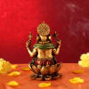 Shop Lord Ganesha Idol Sitting on Lotus Flower