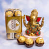 Lord Ganesha Idol with Ferrero Rocher Online