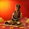 Buy Lord Hanuman Statue in Sitting Posture (Gold Finish )