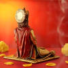 Shop Lord Hanuman Statue in Sitting Posture (Gold Finish )