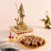 Lord Murugan (Kartikeya) Brass Idol With Pooja Thali Online