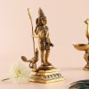 Gift Lord Murugan (Kartikeya) Idol With Peacock Diya Stand